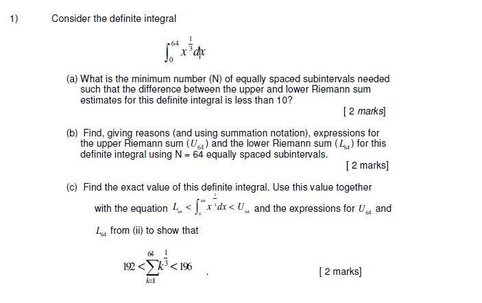 Solved Consider the definite integral x 1/3 dx What is the | Chegg.com