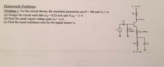 Solved Homework Problems: Problem!: For the circuit shown, | Chegg.com