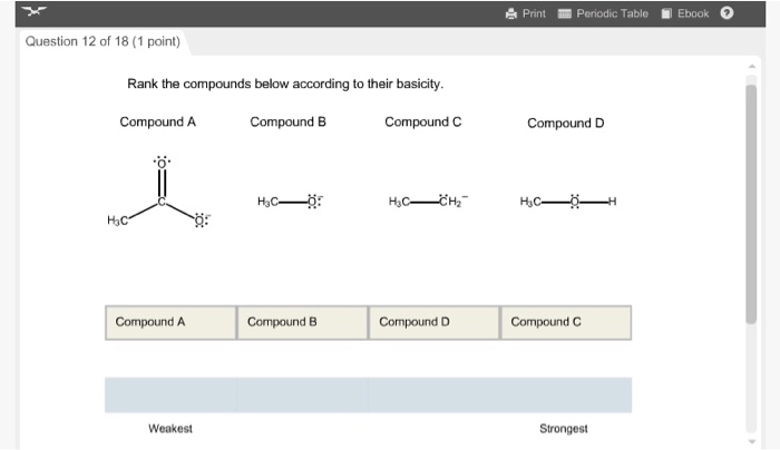 Solved Rank the compounds below according to their basicity. | Chegg.com