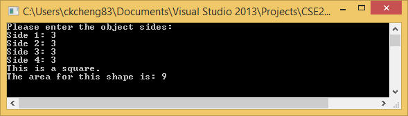 Solved create a polygon class to calculate the area for a | Chegg.com