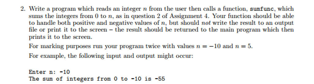Solved Write a program which reads an integer n from the | Chegg.com