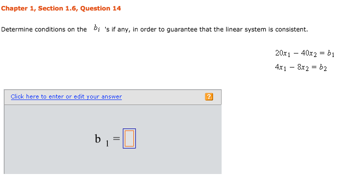 Solved Determine Conditions On The B_1 's If Any, In Order | Chegg.com