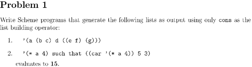 Solved Write Scheme Programs That Generate The Following | Chegg.com