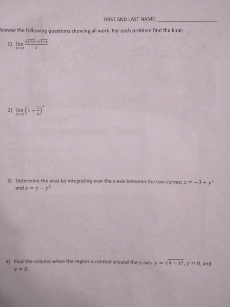 Solved First And Last Name Answer The Following Questions Chegg Solved First And Last Name Answer The Following Questions Chegg