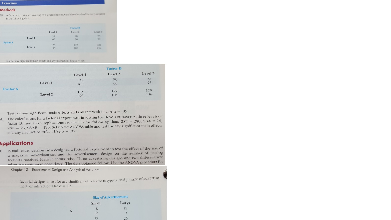 Solved Test for any significant main effects and any | Chegg.com