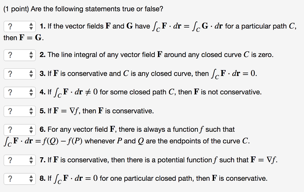 Solved Are the following statements true or false? 1. If | Chegg.com