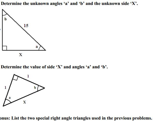 special right triangles list special right triangles list