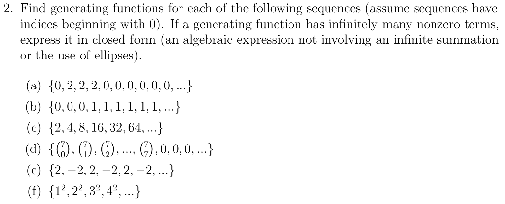 solved-2-find-generating-functions-for-each-of-the-chegg