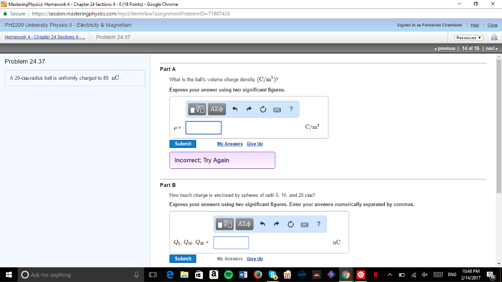 mastering physics assignment answers