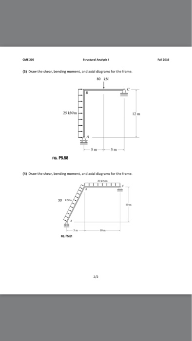Solved Structural Analyist Fall 2016 Homework 3 Due S:00PM | Chegg.com