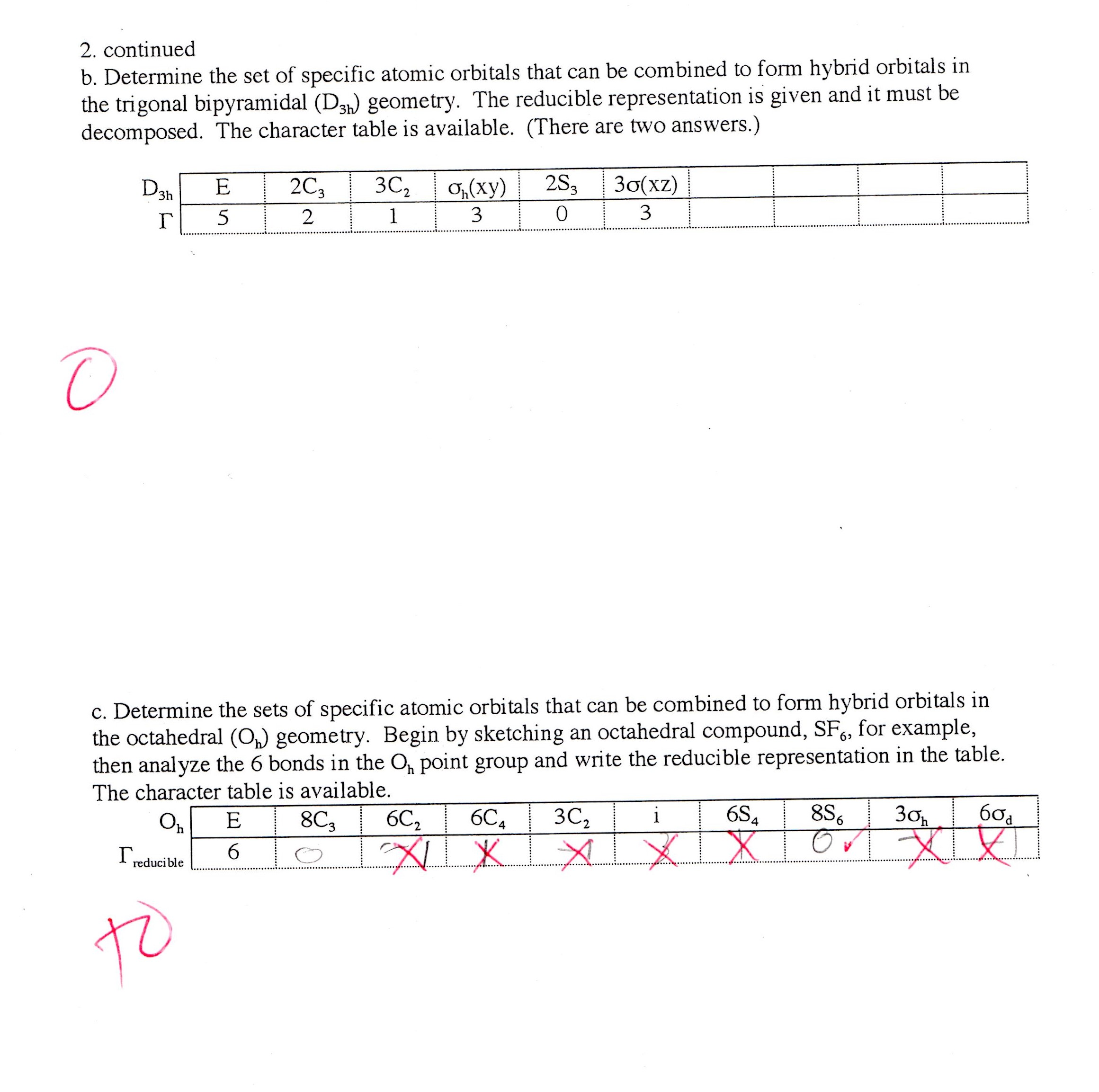 Solved Determine the set of specific atomic orbitals that | Chegg.com