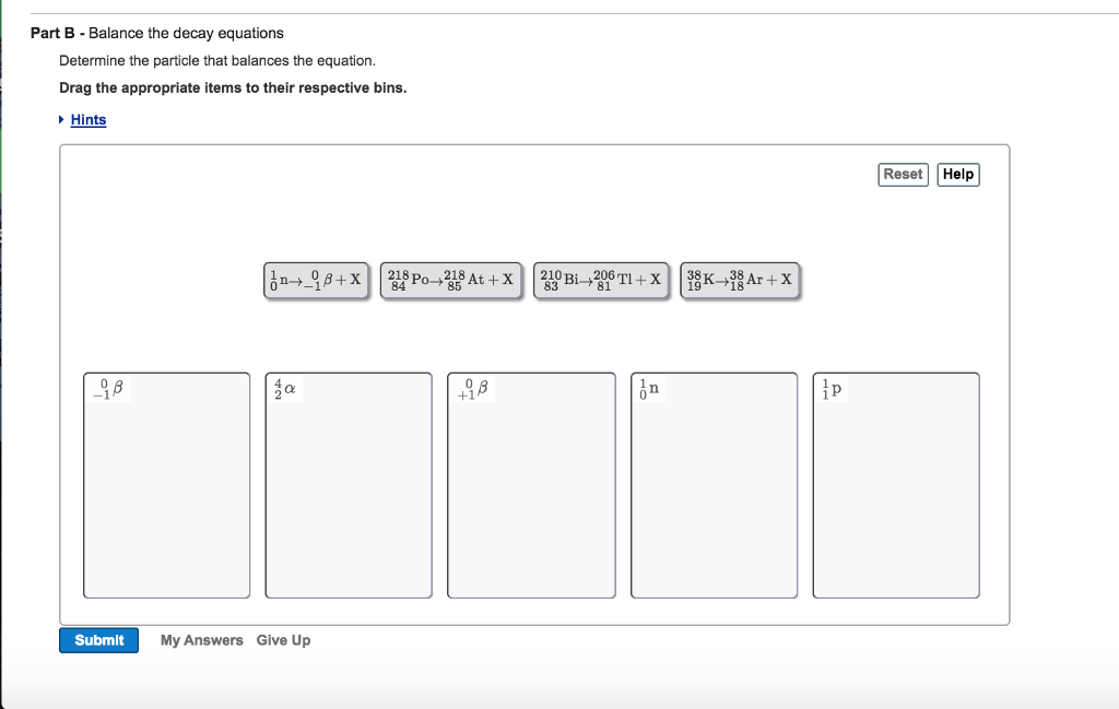 Solved Part A- Identify The Product Of Radioactive Decay | Chegg.com