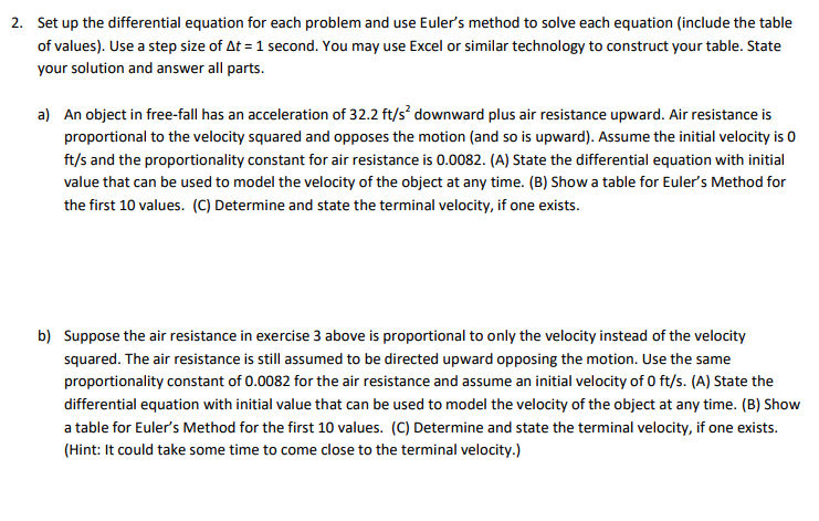 Solved Set up the differential equation for each problem and | Chegg.com