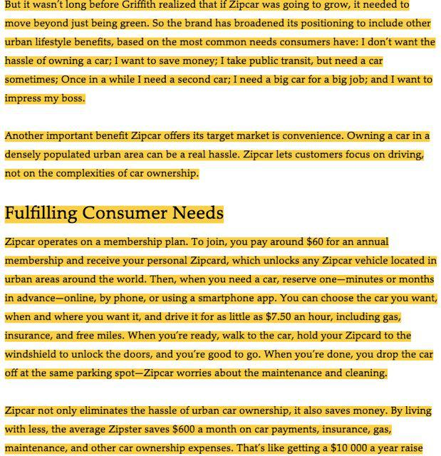 Solved Read the case and answer this question Zipcar was