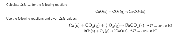 What Is Delta H Rxn For The Following Reaction 2h2o2