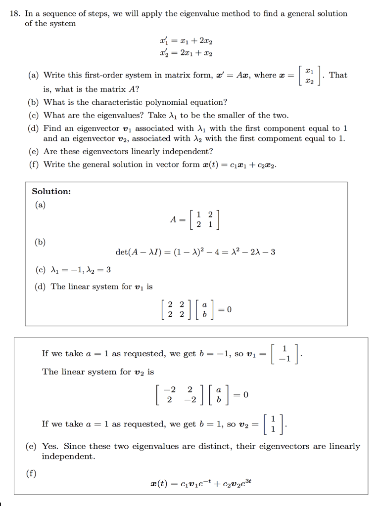 Solved 18. In a sequence of steps, we will apply the | Chegg.com