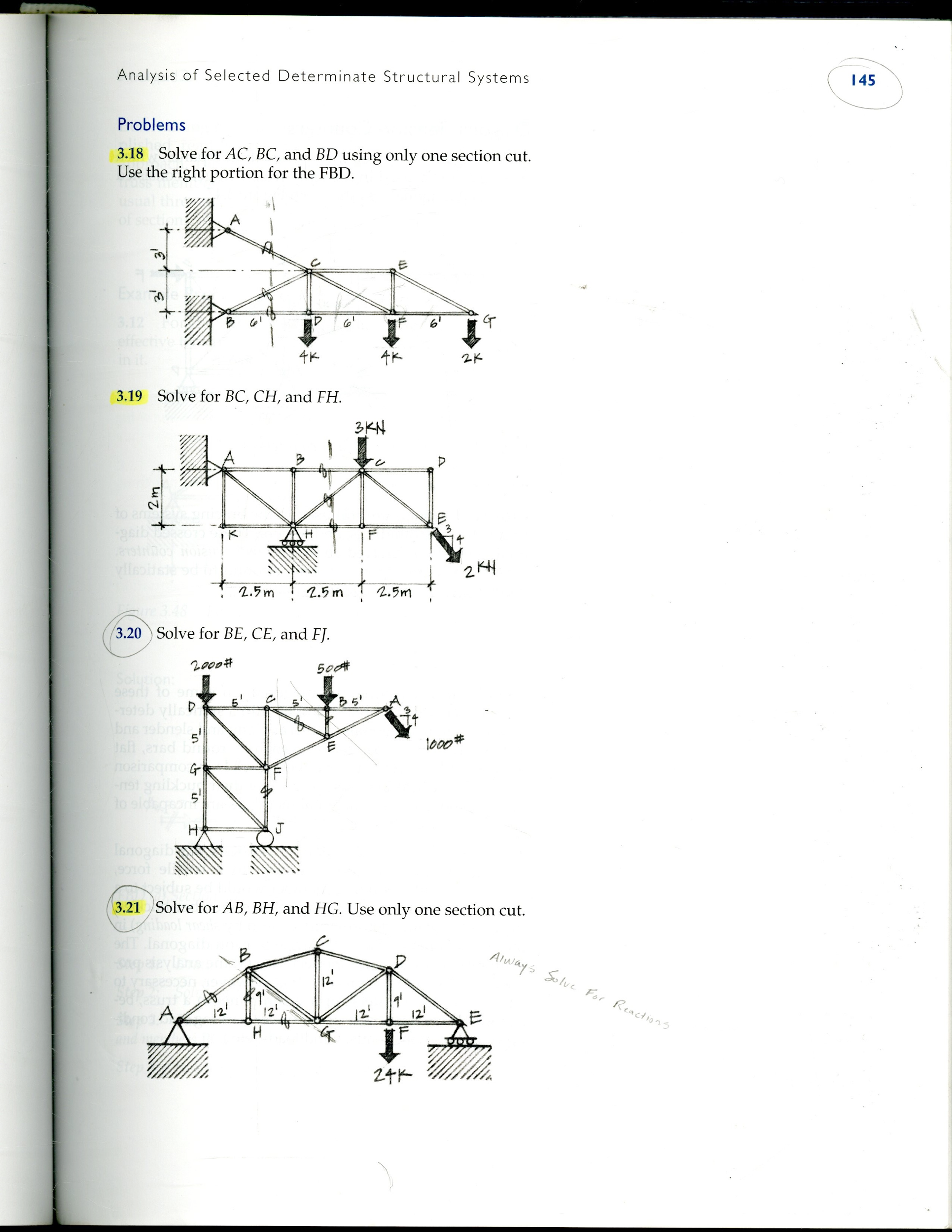 Solved Analysis Problems of Selected Determinate Structural | Chegg.com