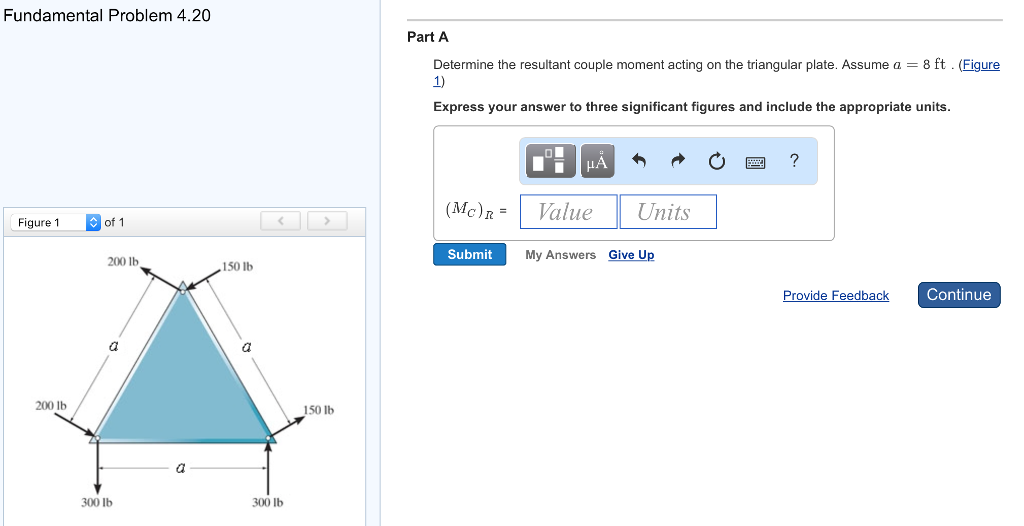 Solved Fundamental Problem 4.20 Part A Determine the | Chegg.com