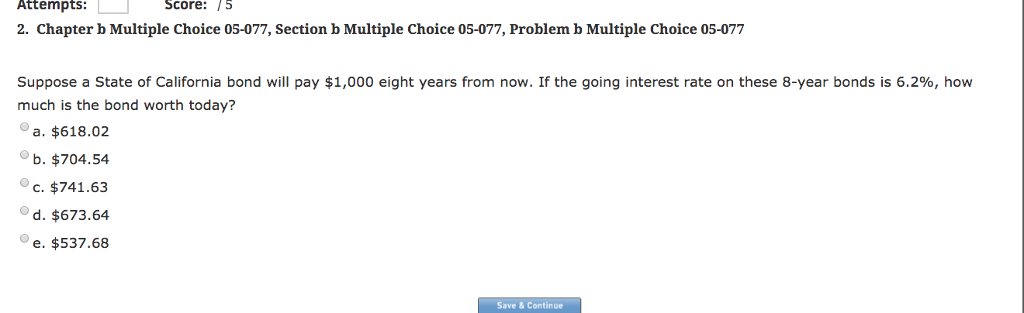 Solved Attempts Score: 15 2. Chapter b Multiple Choice | Chegg.com