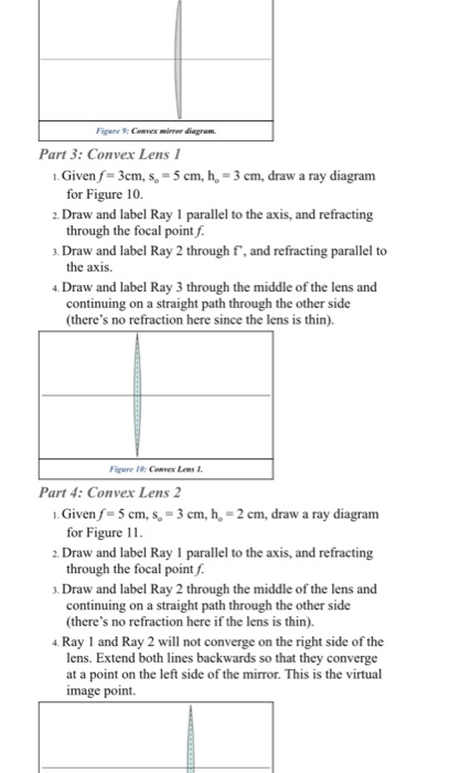 Solved Part 1: Concave Mirror . Print the ray diagrams | Chegg.com