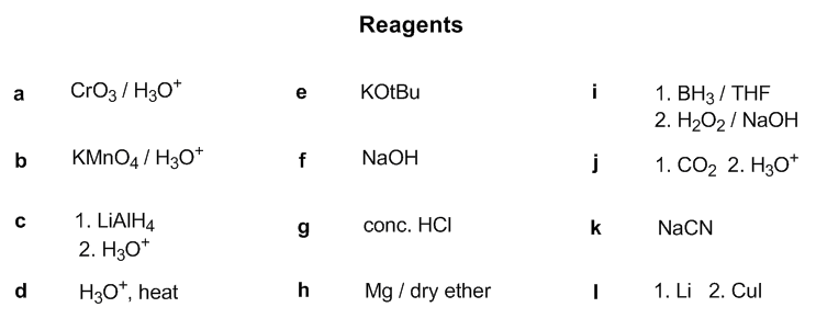 How would you convert the following compounds into | Chegg.com