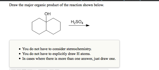 Draw The Major Organic Product Of The Reaction Sho... | Chegg.com