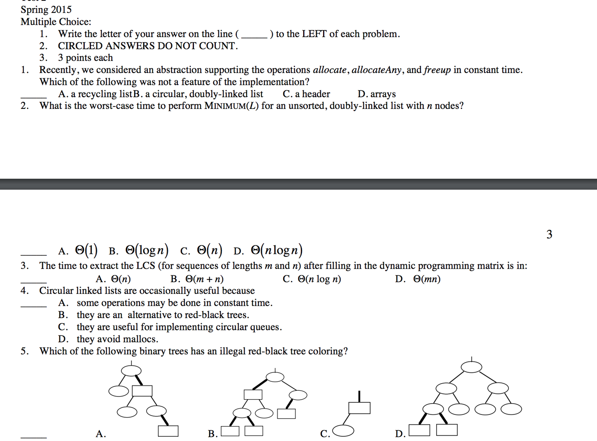 Solved Algorithm And Data Structures Related Questions Chegg Com