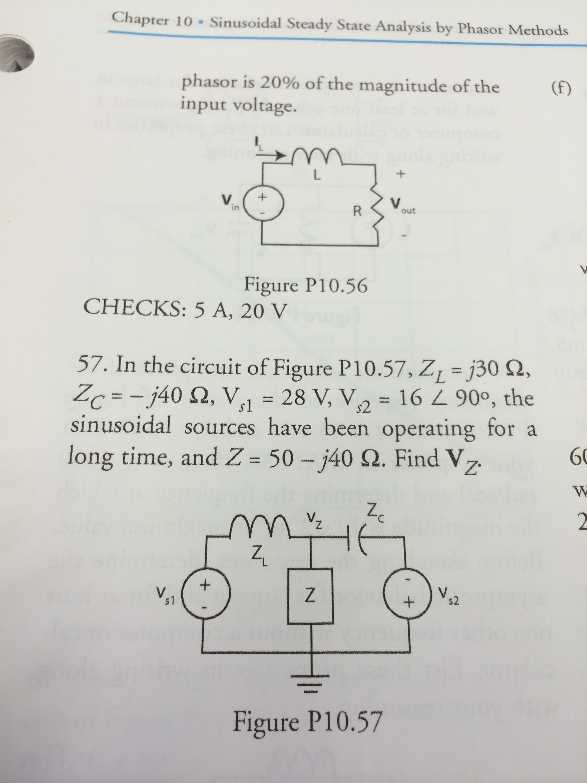 Solved Chapter 10 . Sinusoidal Steady State Analysis by | Chegg.com
