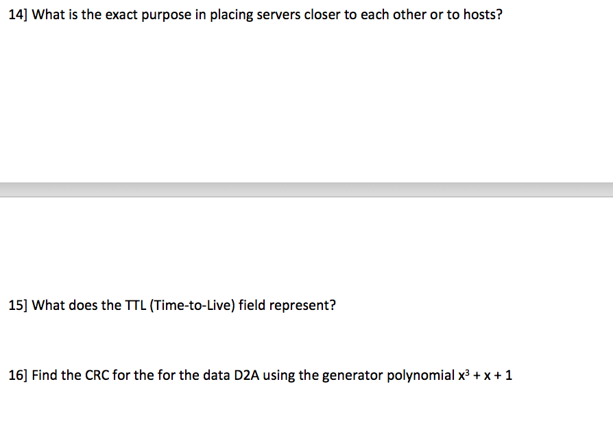 Solved What is the exact purpose in placing servers closer