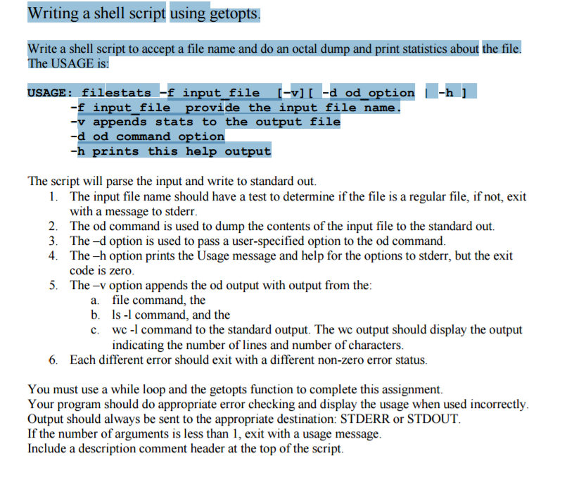 writing-a-shell-script-using-getopts-write-a-shell-chegg