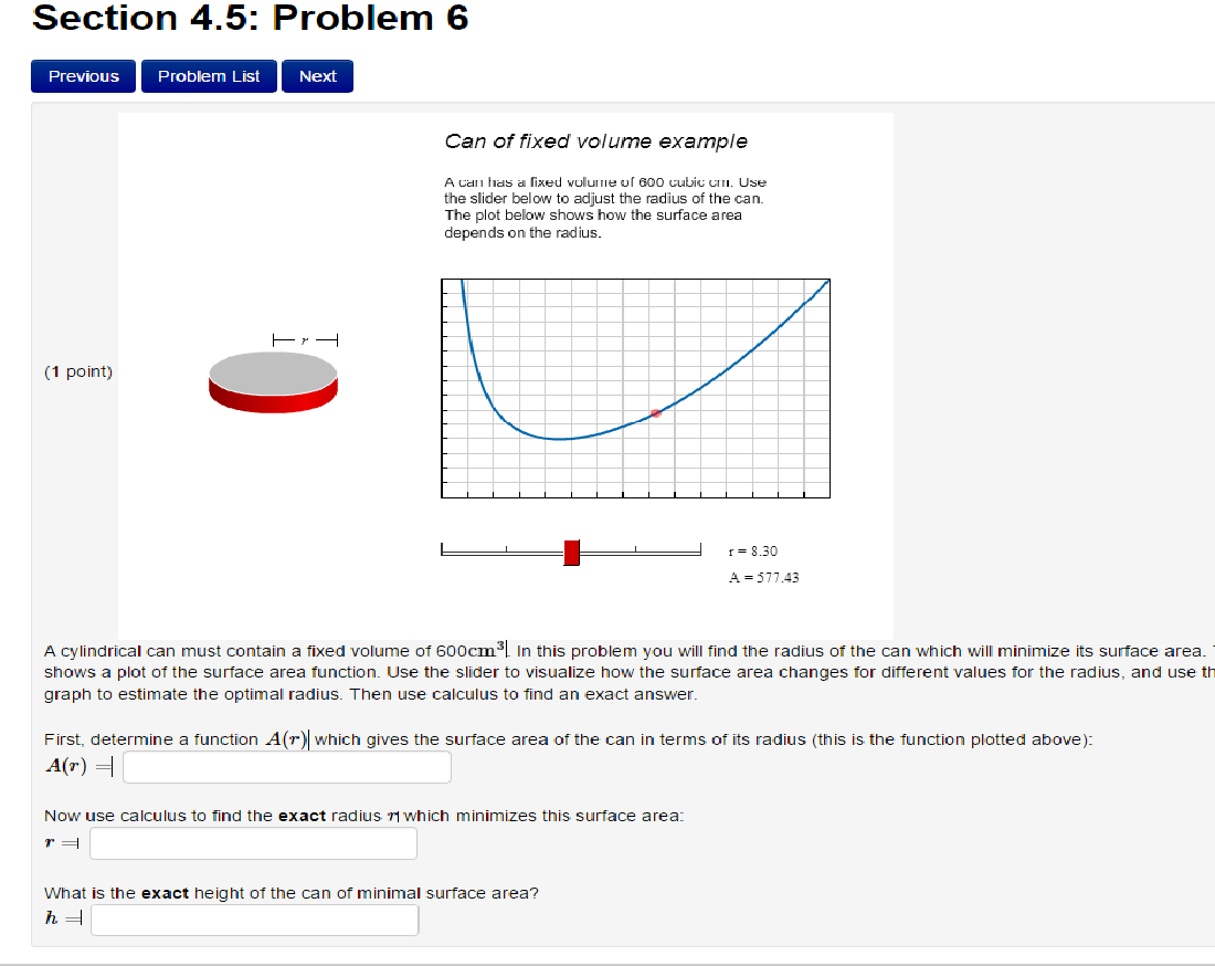 Solved Can Of Fixed Volume Example A Can Has A Fixed Volume Chegg