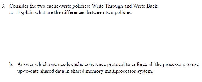 cache coherence in shared memory multiprocessor