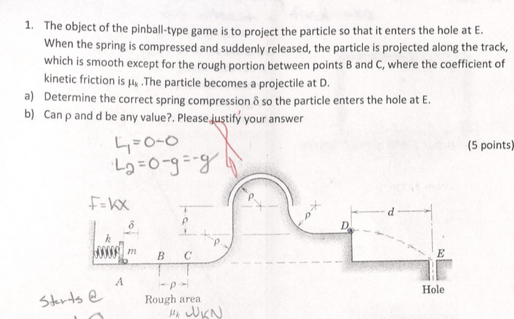 Solved 1. The object of the pinball-type game is to project | Chegg.com