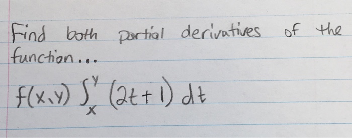 Solved Find both partial derivatives of the function... f(x, | Chegg.com
