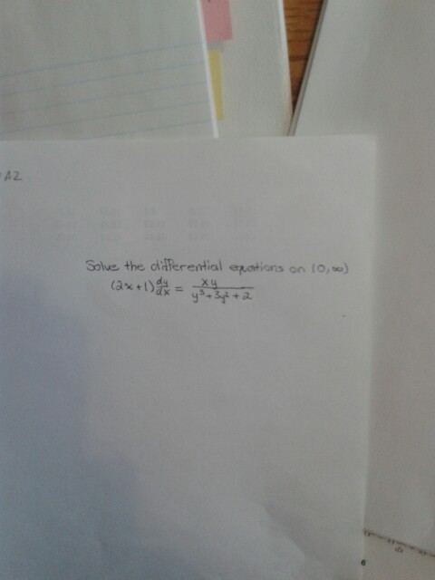 Solved Solve the differential equations on (0, infinity) | Chegg.com