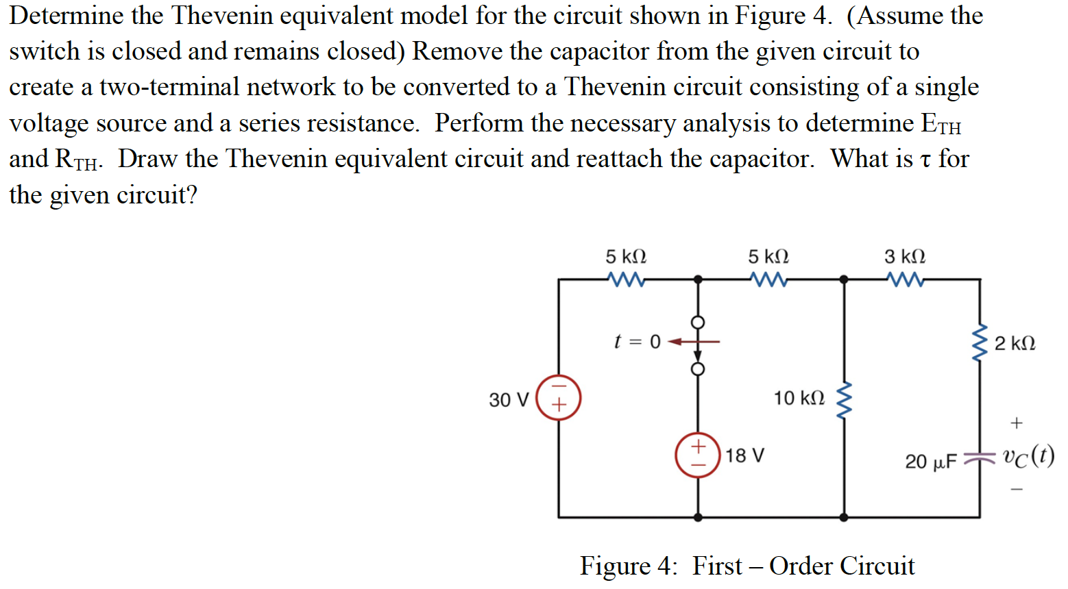 Solved Determine The Thevenin Equivalent Model For 