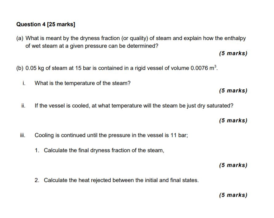 Solved Question 4 [25 marks] (a) What is meant by the