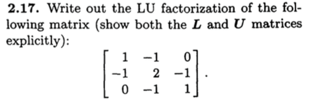 lu factorization calculator