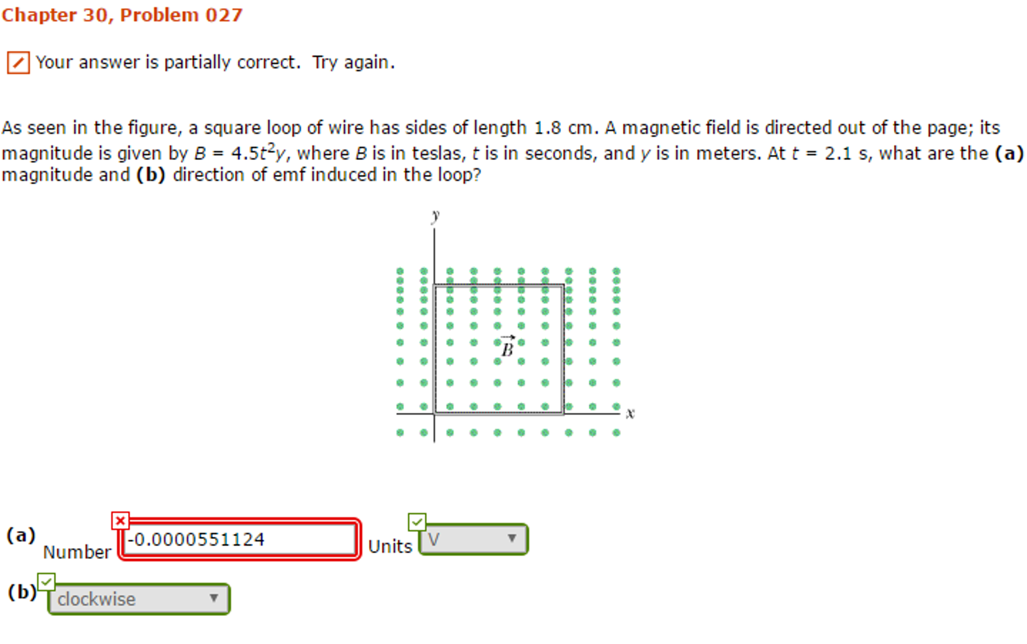 Solved As seen in the figure, a square loop of wire has | Chegg.com