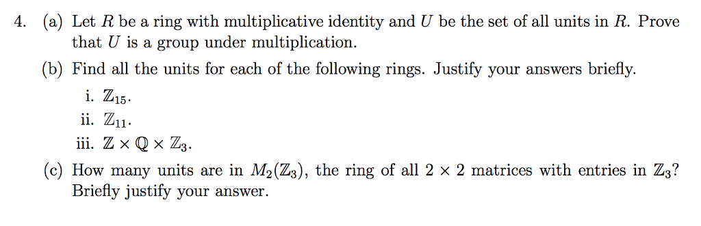 solved-4-a-let-r-be-a-ring-with-multiplicative-identity-chegg