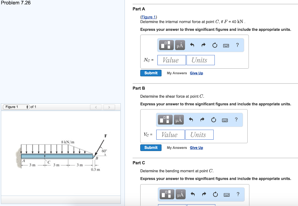 Solved Problem 7.26 Part A (Figure 1) Determine the internal | Chegg.com