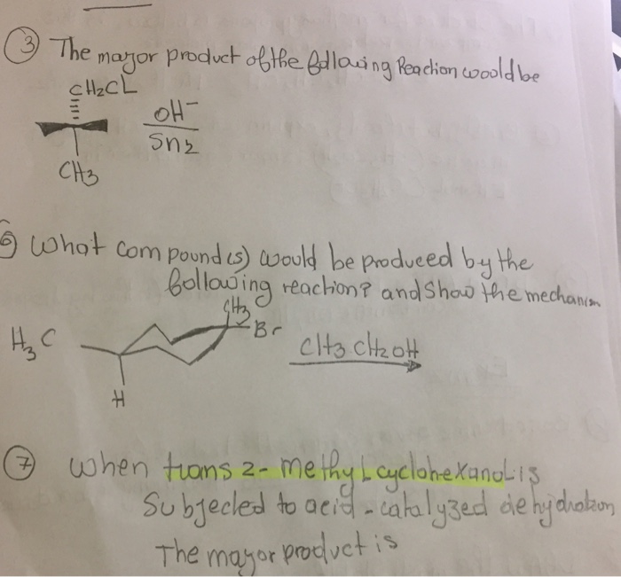 solved-the-major-product-of-the-following-would-be-what-chegg