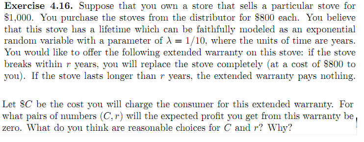 Suppose that you own a store that sells a particular | Chegg.com