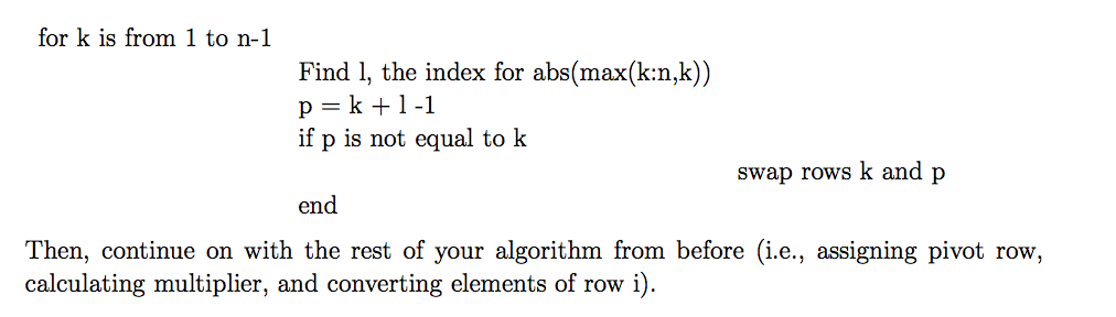 Solved In class, we learned how to perform Gaussian | Chegg.com