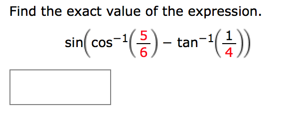Solved Find The Exact Value Of The Chegg