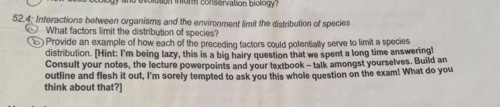 Solved Interactions between organisms and the environment | Chegg.com
