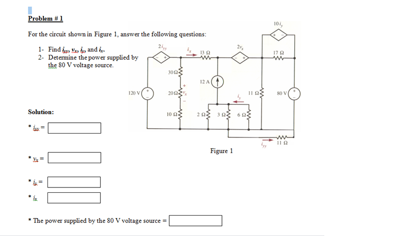 Solved For The Circuit Shown In Figure 1., Answer The | Chegg.com