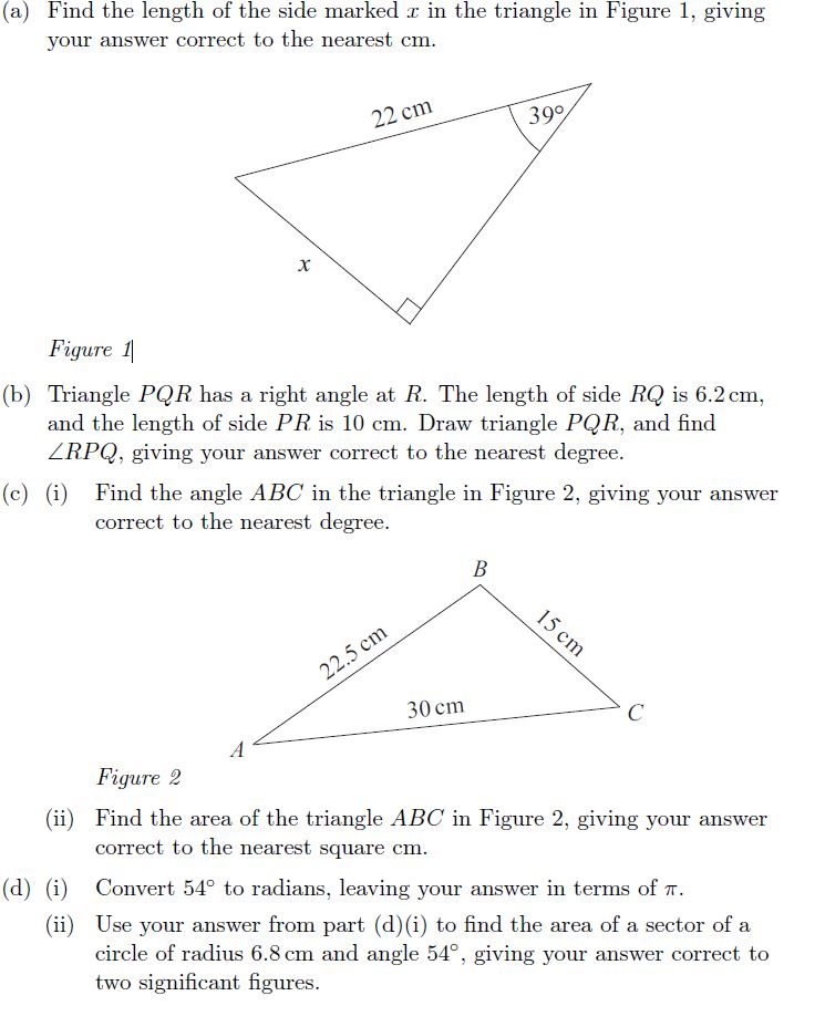 Solved Find the length of the side marked x in the triangle