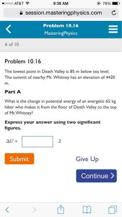 Solved The lowest point in Death Valley is 85 m below sea | Chegg.com