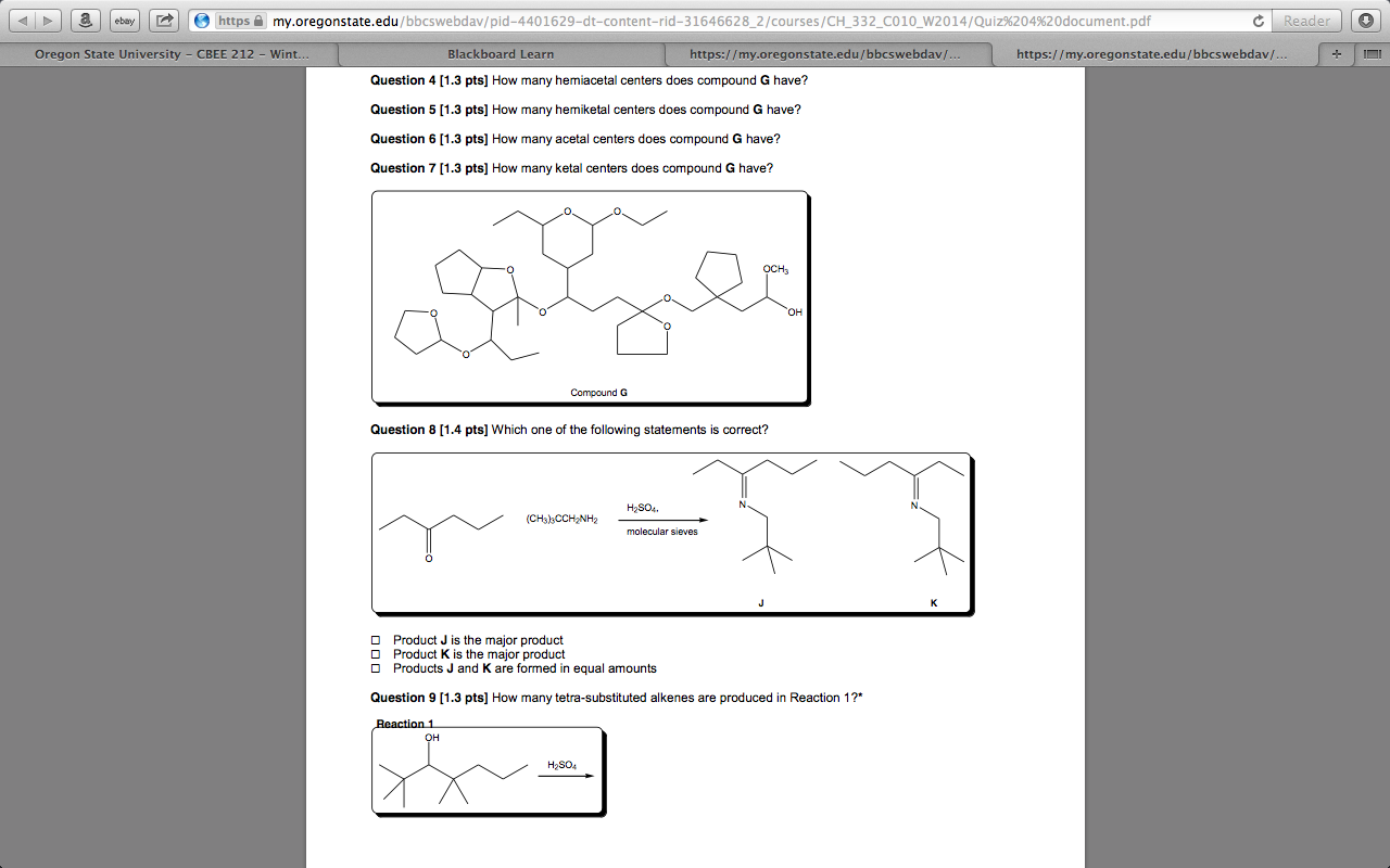 solving chemistry problem quiz Need This Chemistry Quiz. Organic  Me  Solve  Chegg.com I  Help